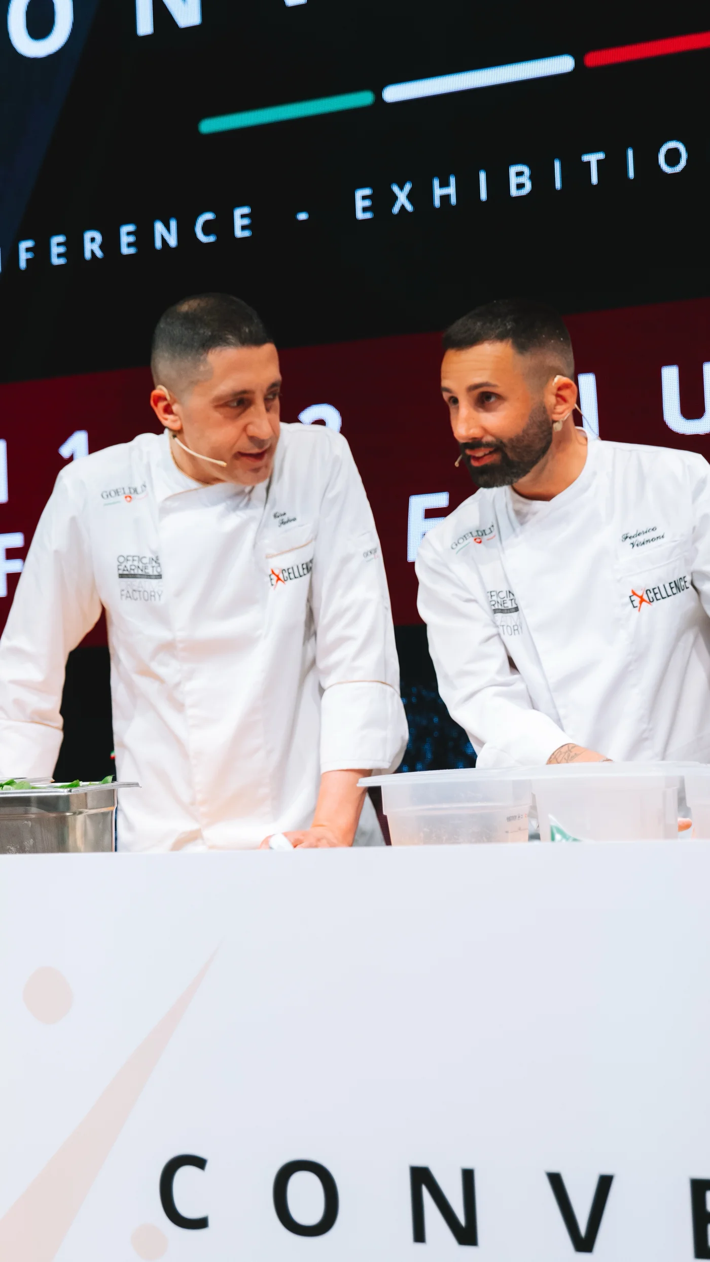 Federico Visinoni durante un evento