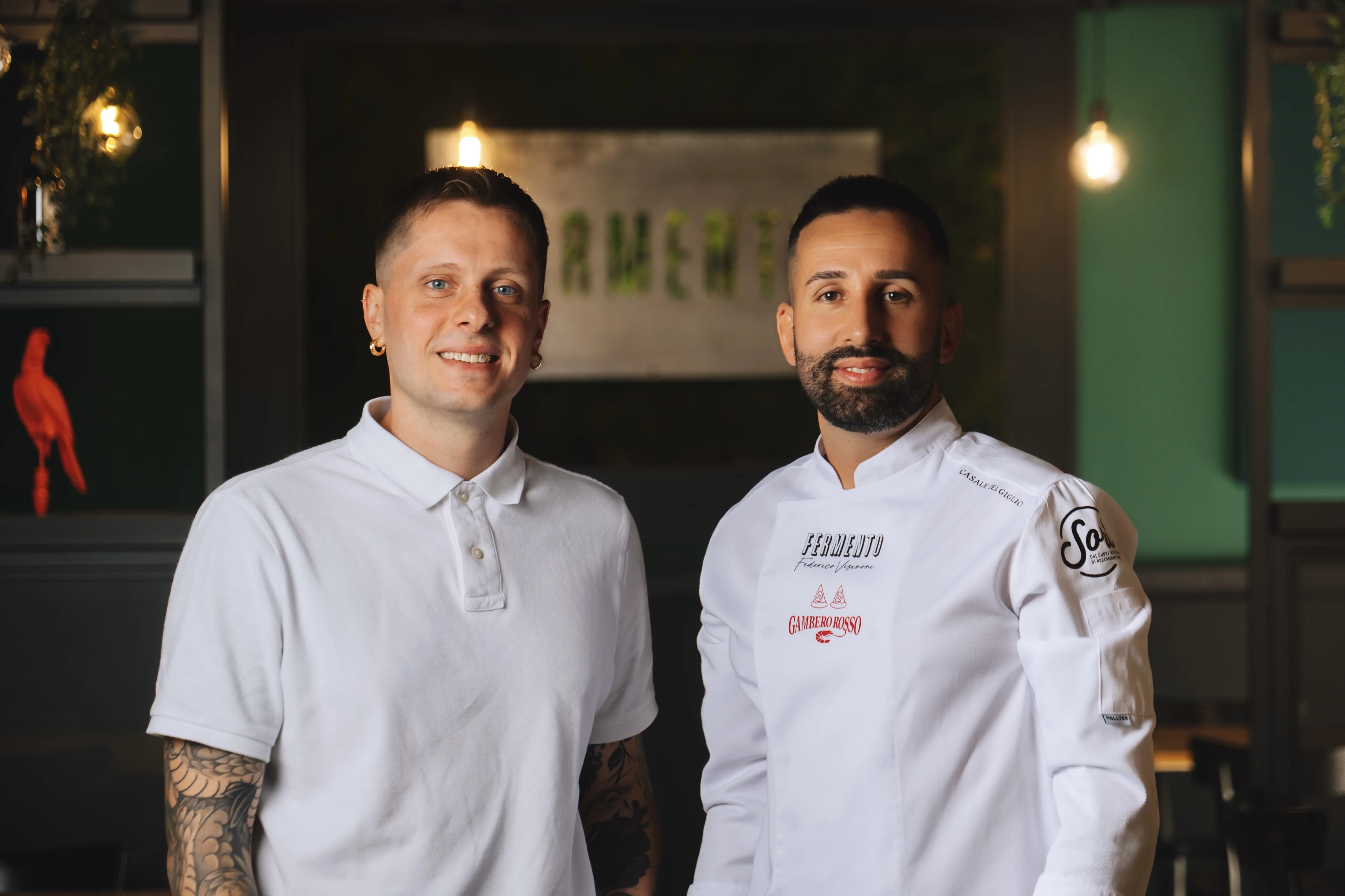 I due chef di FERMENTO nel ristorante