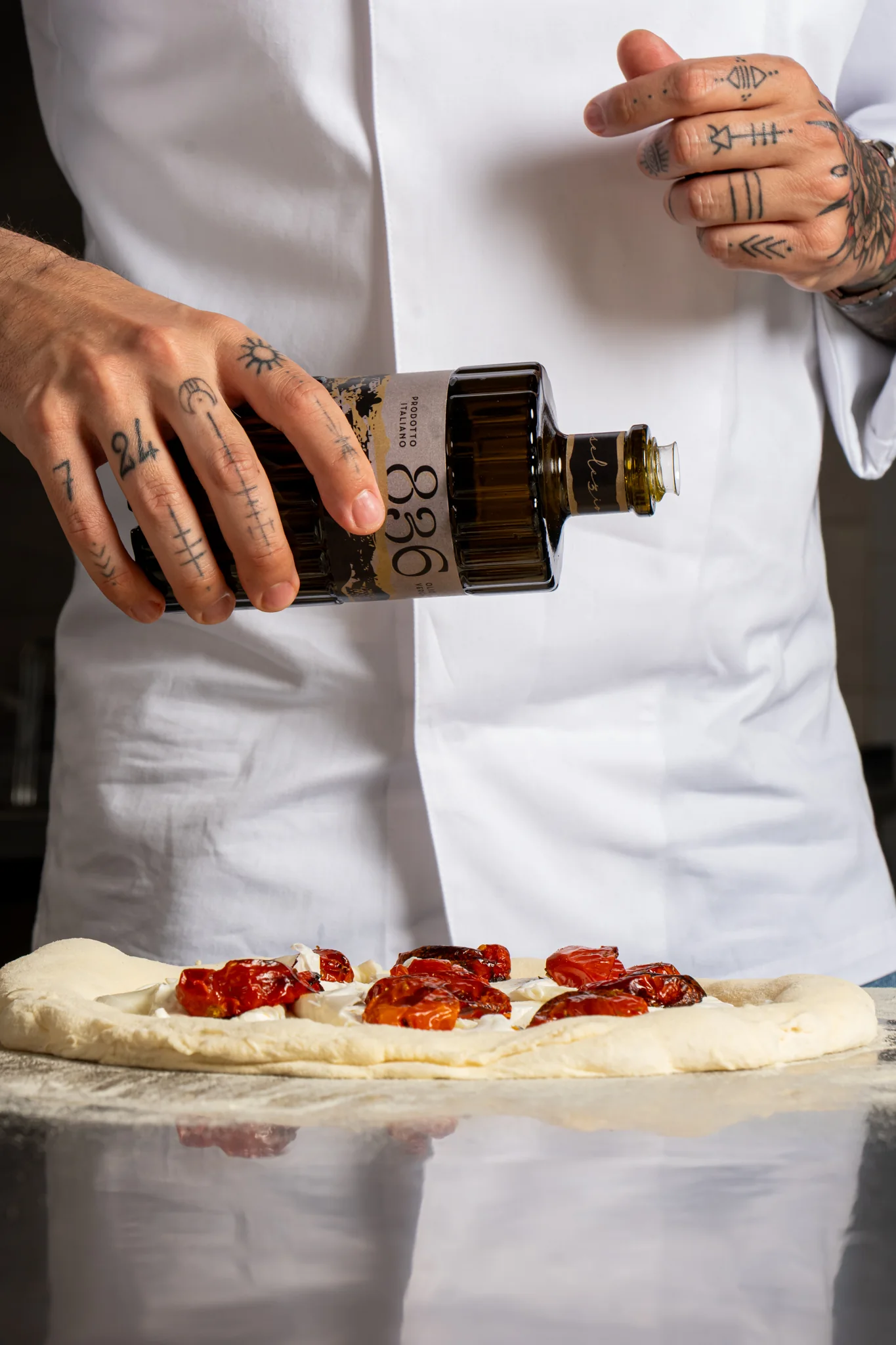 Preparazione di una pizza FERMENTO